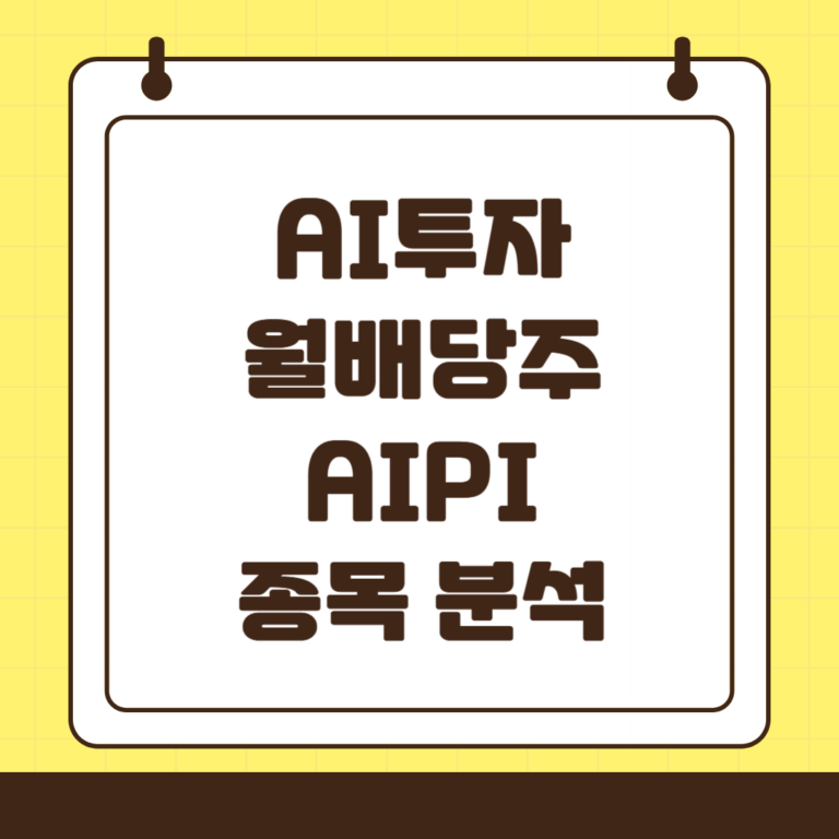 AIPI : AI 주식에 투자하는 35% 월배당주