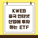 KWEB 중국 인터넷 산업에 투자하는 ETF