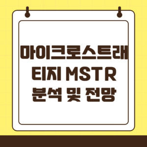 마이크로스트래티지(MSTR) 기업 및 종목 분석