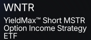 WNTR : 마이크로스트래티지(MSTR) 숏인컴 커버드콜 ETF 분석