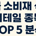 미국 소비재 섹터 리테일 종목 Top 5 분석(2025년)