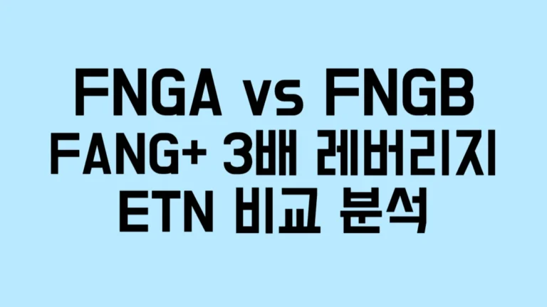 FNGA vs FNGB: FANG+ 3배 레버리지 ETN 비교 분석